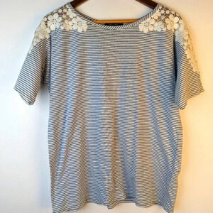 Olivia Sky Striped Shirt - Medium